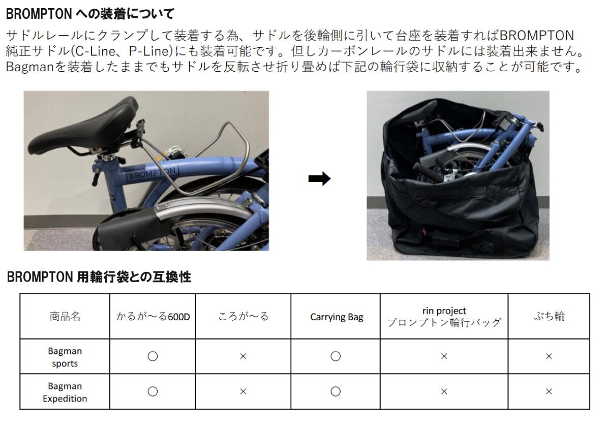 ※うどん※ キャラダイス　ネルソン＆バッグマンQRエクスペンド Amazon | キャラダイス(Carradice) バッグマンQRスポーツ S